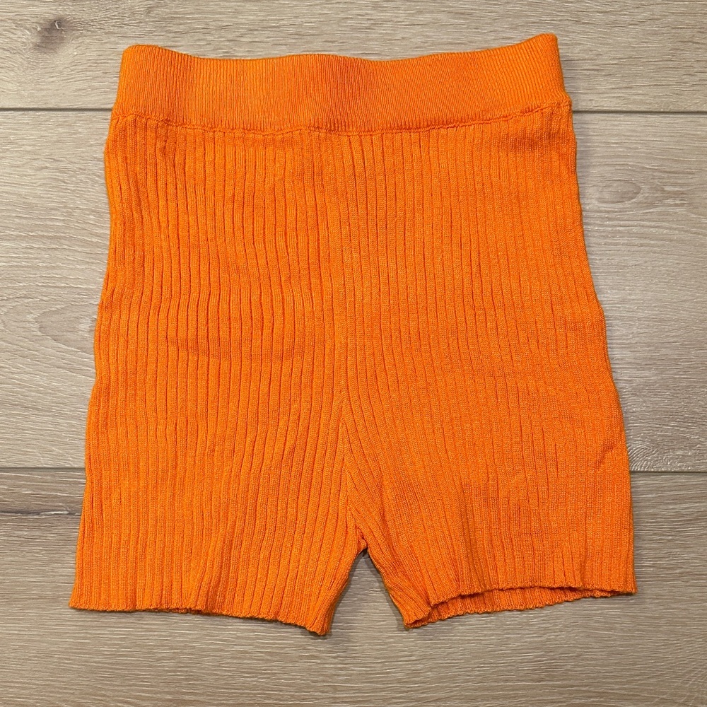 Princess Polly Bright Orange Knit Shorts